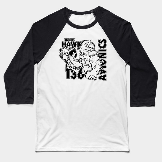 136 Knighthawk AT Baseball T-Shirt by Maindrid